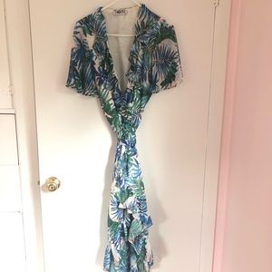 Taroo Botanical Print Wrap Dress